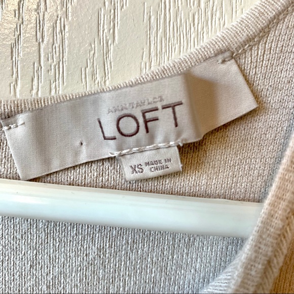 LOFT Lightweight Striped Peplum Sweater—SZ. XS - Picture 6 of 11